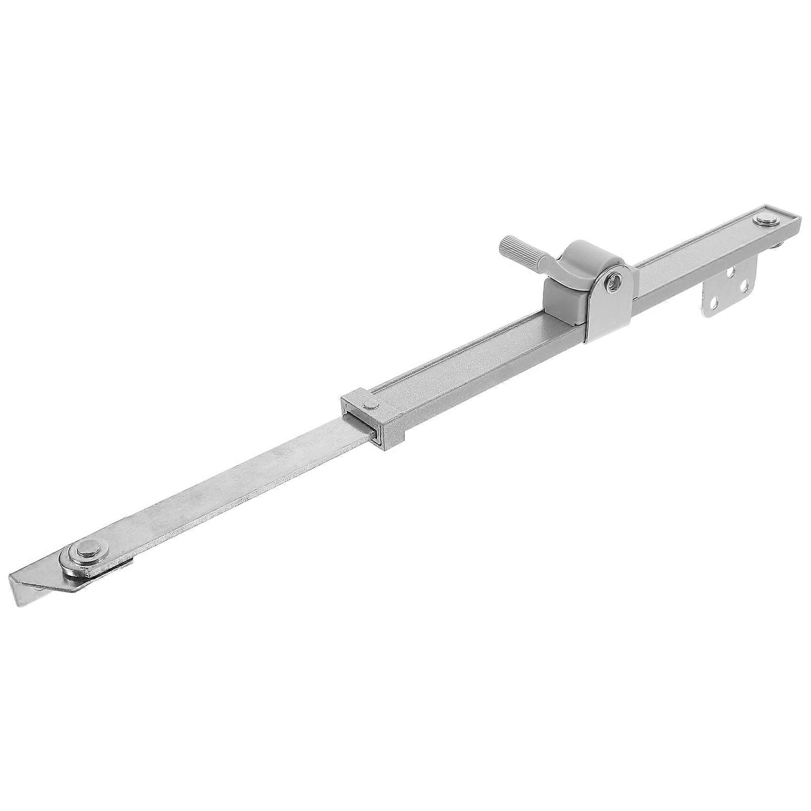 Window Stay Telescopic Support Rod Adjustable For Office Use Windproof Silver 24.20X4.20X1.70CM 1Pack