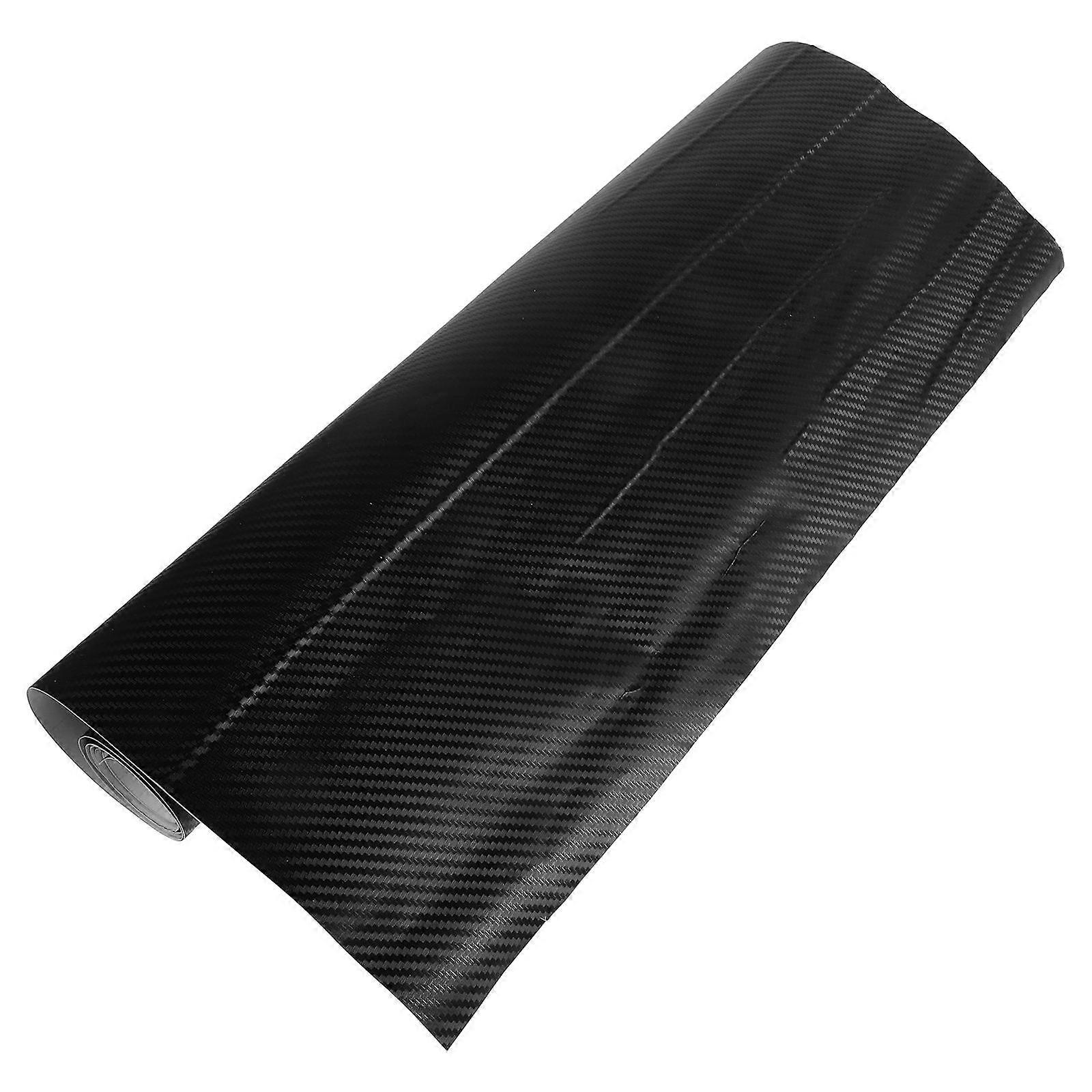 Vinyl Carbon Fiber Vinyl Wrap Roll Vehicle Aesthetic Enhancement Cars Motorcycles Black 152.00X50.00X0.10CM Waterproof 1Set
