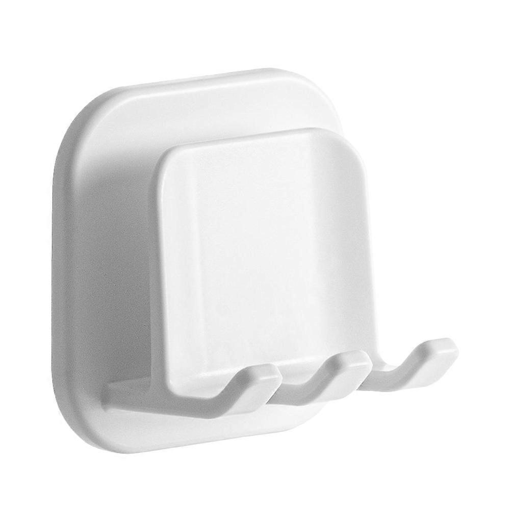 Wall-Mounted Toothbrush Organizer Moisture Avoidance Homeowners Simple Design Rectangular 5.00X5.00X3.60CM White 2Pcs