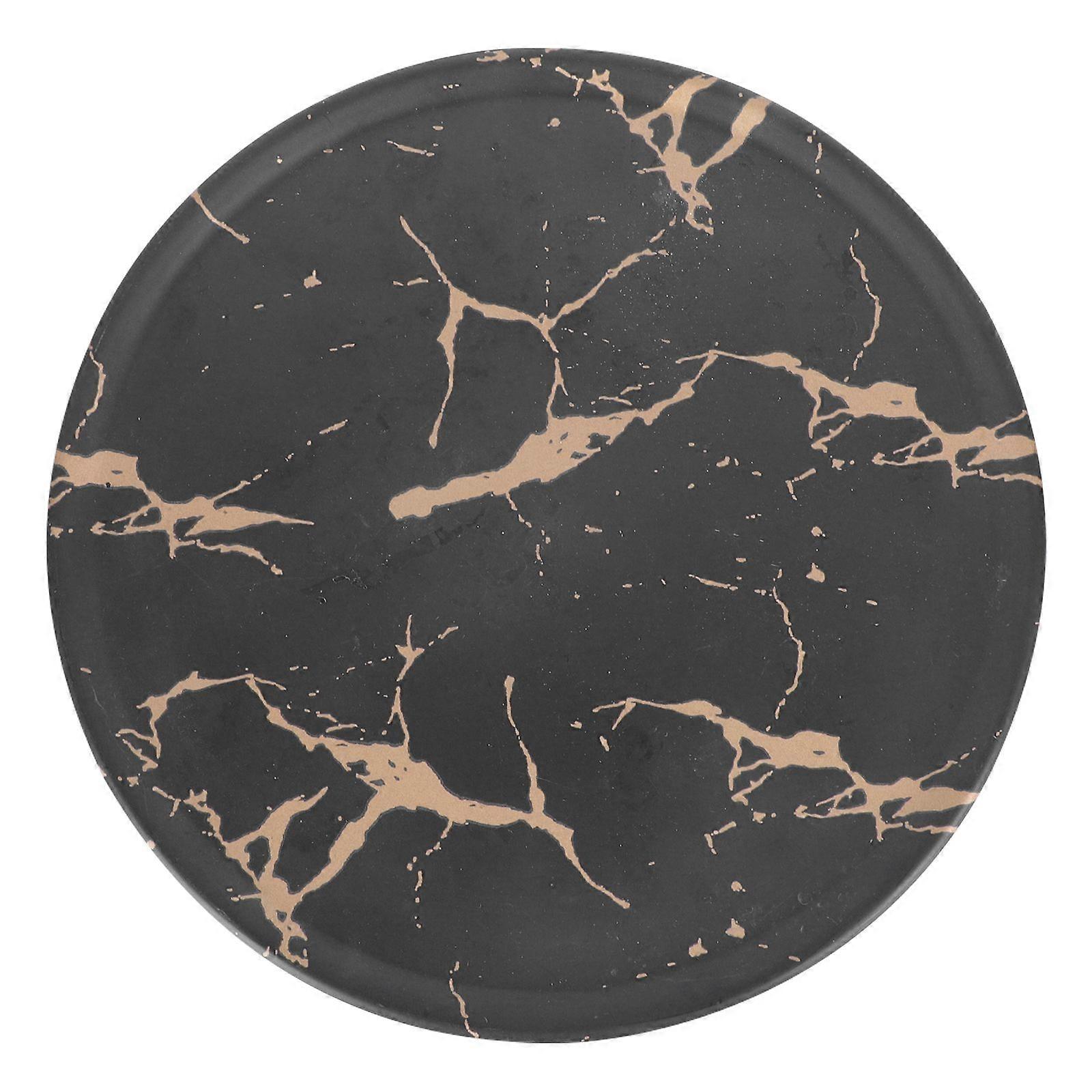 1Pc Creative Imitation Porcelain Marble Steak Plate Practical Western Tableware