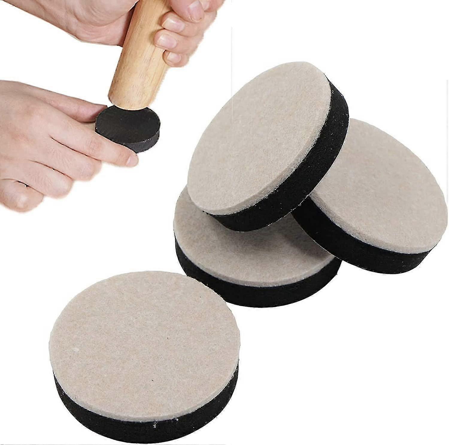 4Pcs 5cm Round Furniture Risers for Bed Legs, Stackable Height Boosters, Quiet & Durable