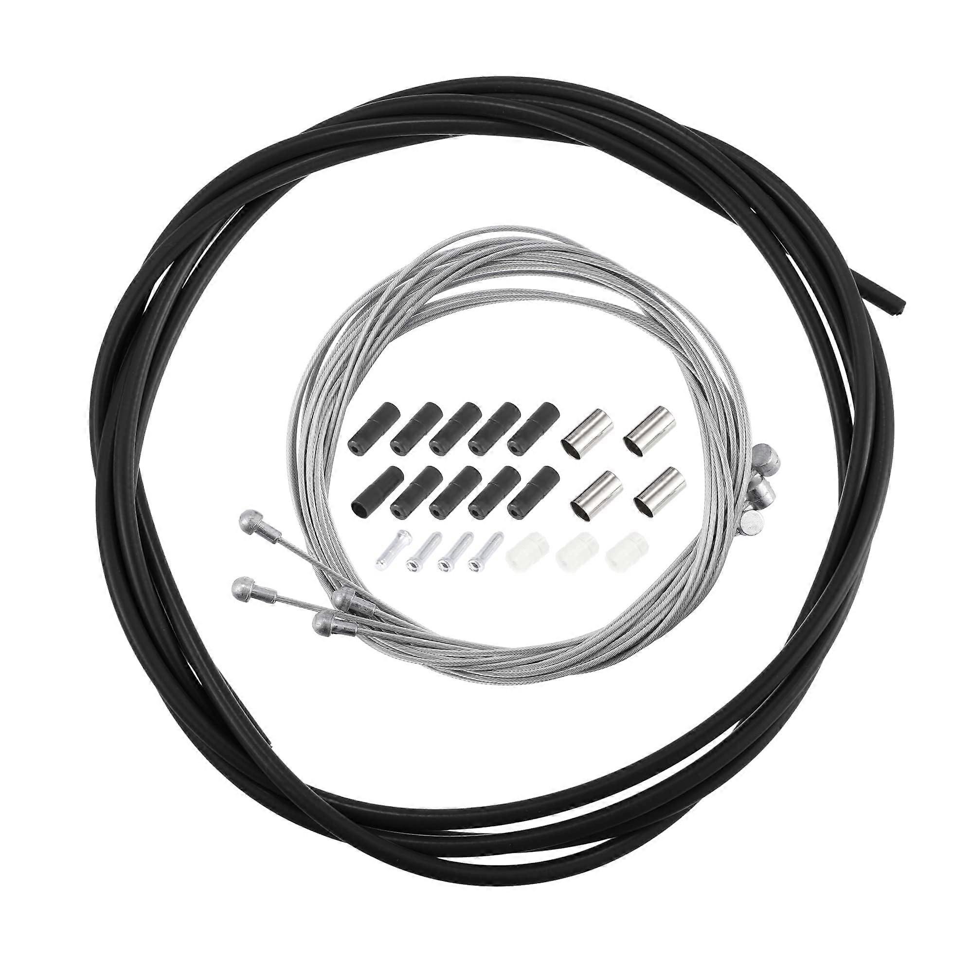 Gear Cable Bicycle Set - Universal Steel Shift Cable for Mountain and Road Bikes, Front and Rear Compatibility, Durable Design