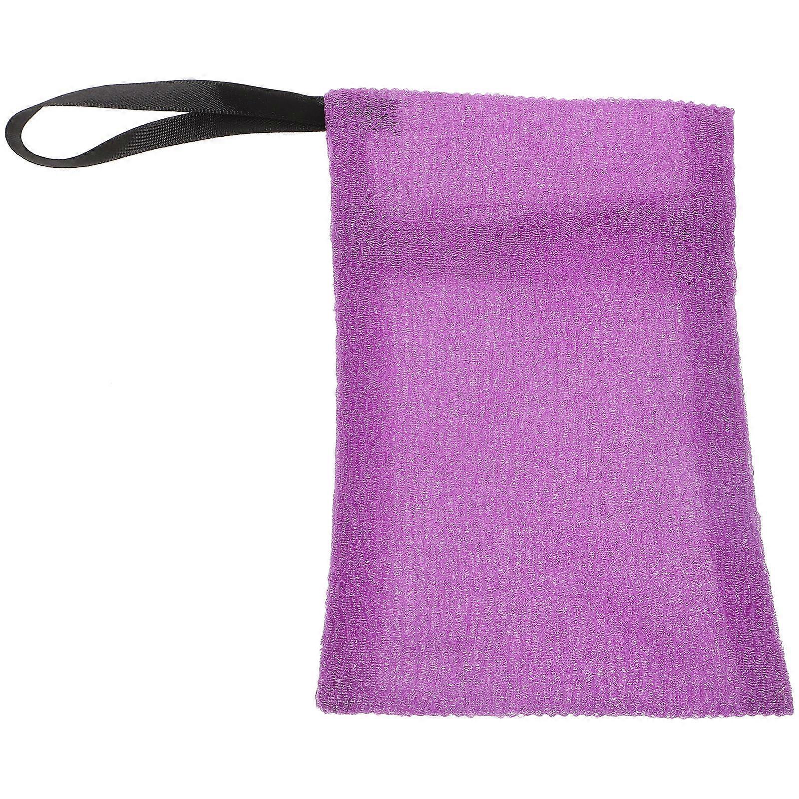 Bar Soap Bag Purple Nylon with Quick Drying Mesh for Storage