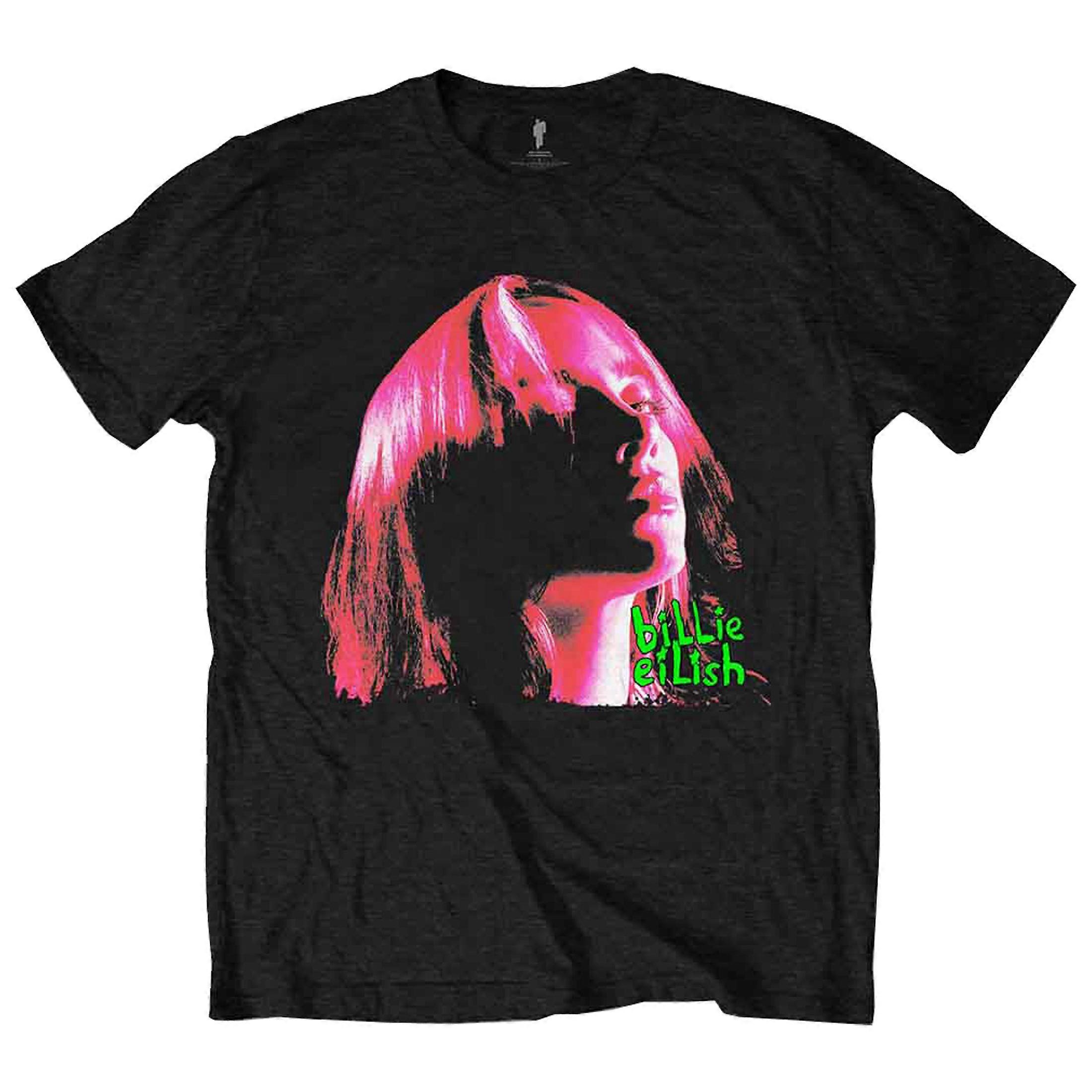 Billie Eilish Neon Shadow Pink T Shirt