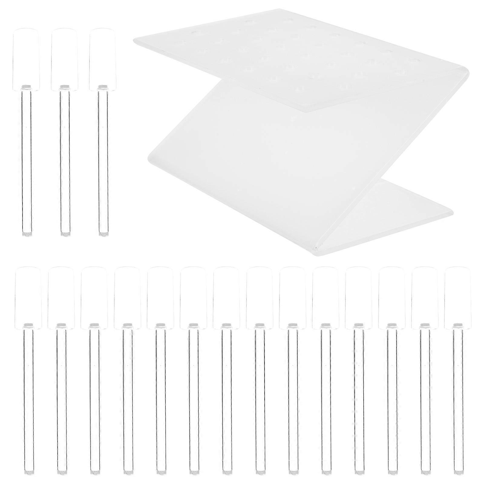 Transparent ABS Nail Tip Display Rack for Manicure with Durable Quality and Easy Access