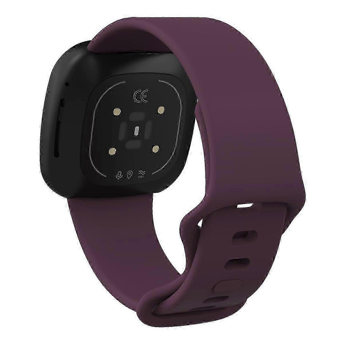 Solid Color Replacement Silicone Band for Smart Watch, Compatible with Certain Brands, Size: L