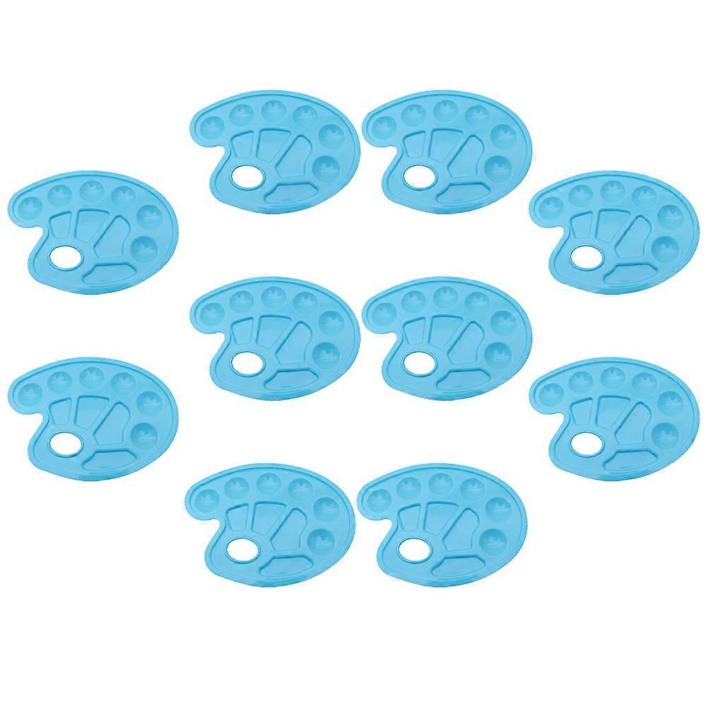 Watercolor Painting Artists Paint Tray Simple Compartments 10Set