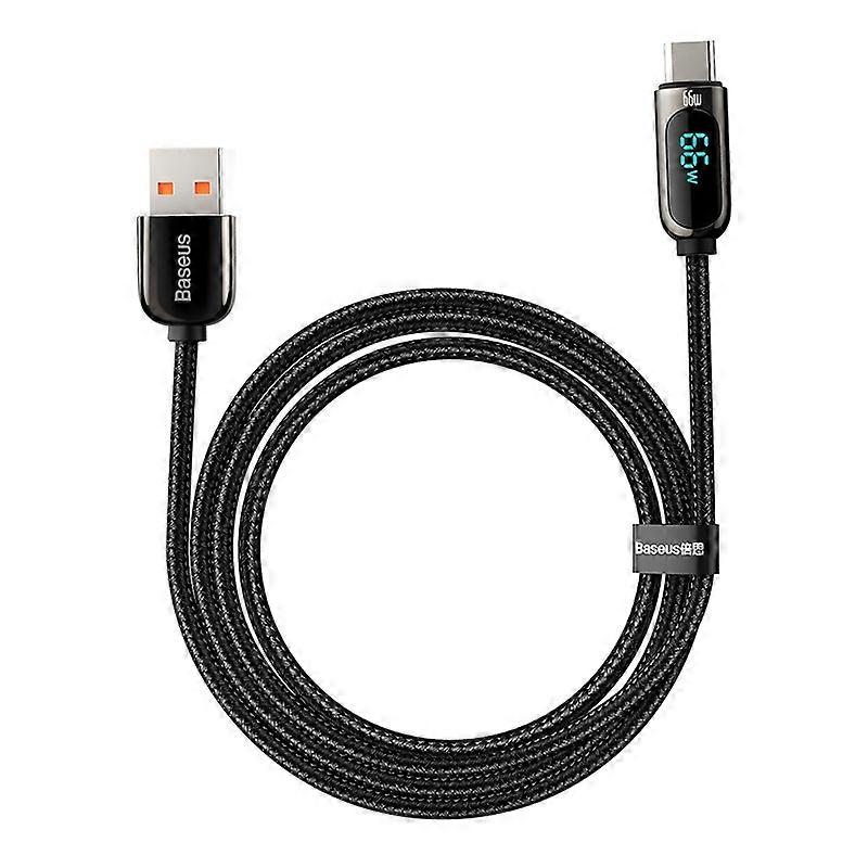 BASEUS Display Fast Charging Data Cable USB to Type C 66W 6A 1m