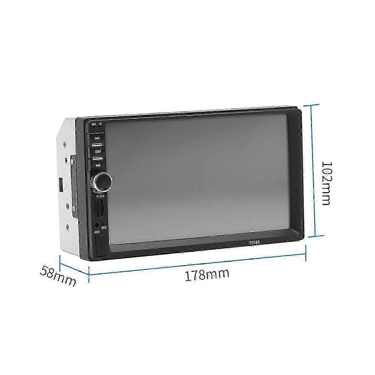Universal 7 polegadas 2 Din Car Radio Recorder Player Touch Screen Estéreo MP5 Bluetooth Player Multimídia