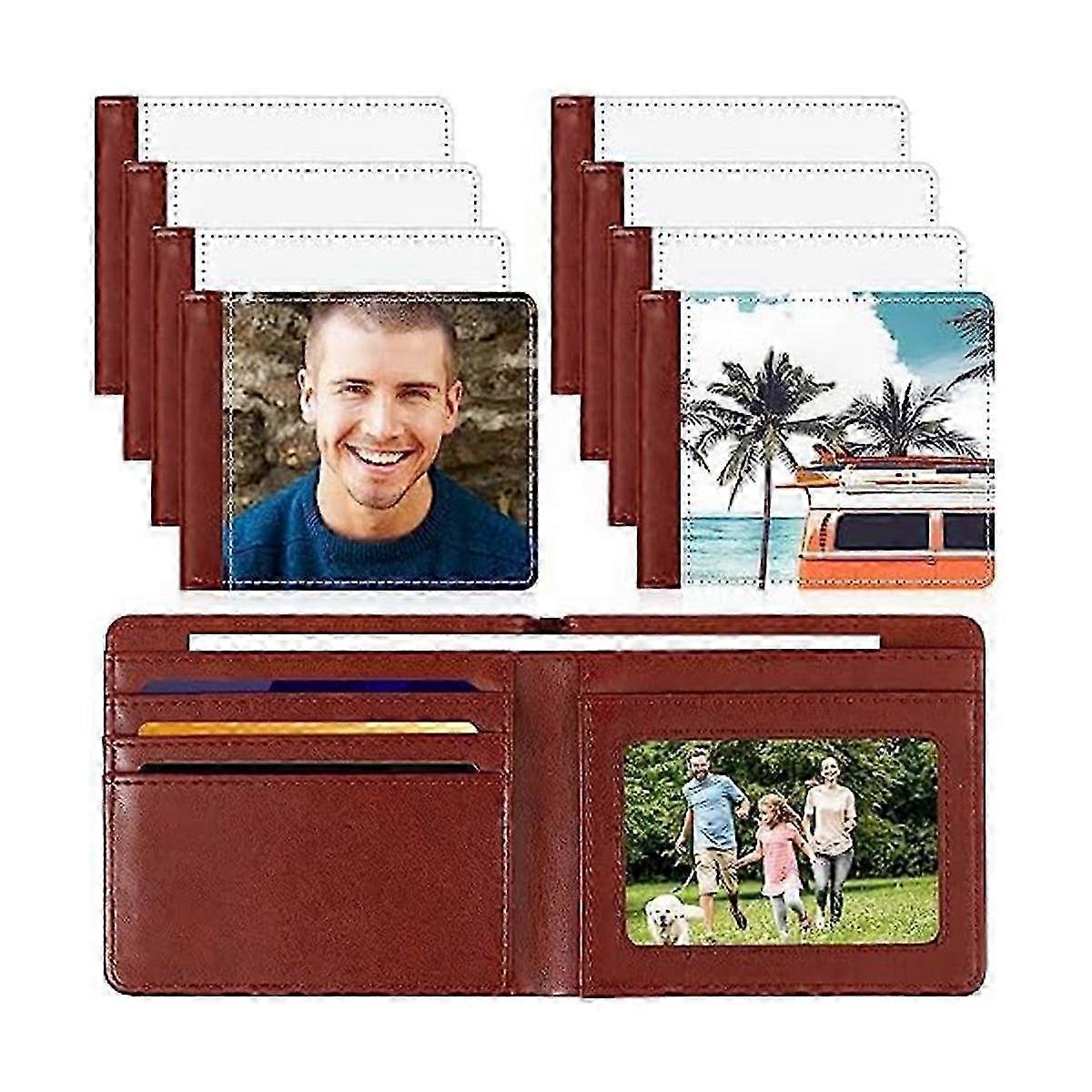 8kpl lämmönsiirtolompakko aihio sublimaatioon kompakti pankkikorttikotelo jouluksi