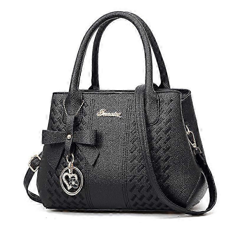 Bolsa para Mulheres PU Couro Top Handle Preto