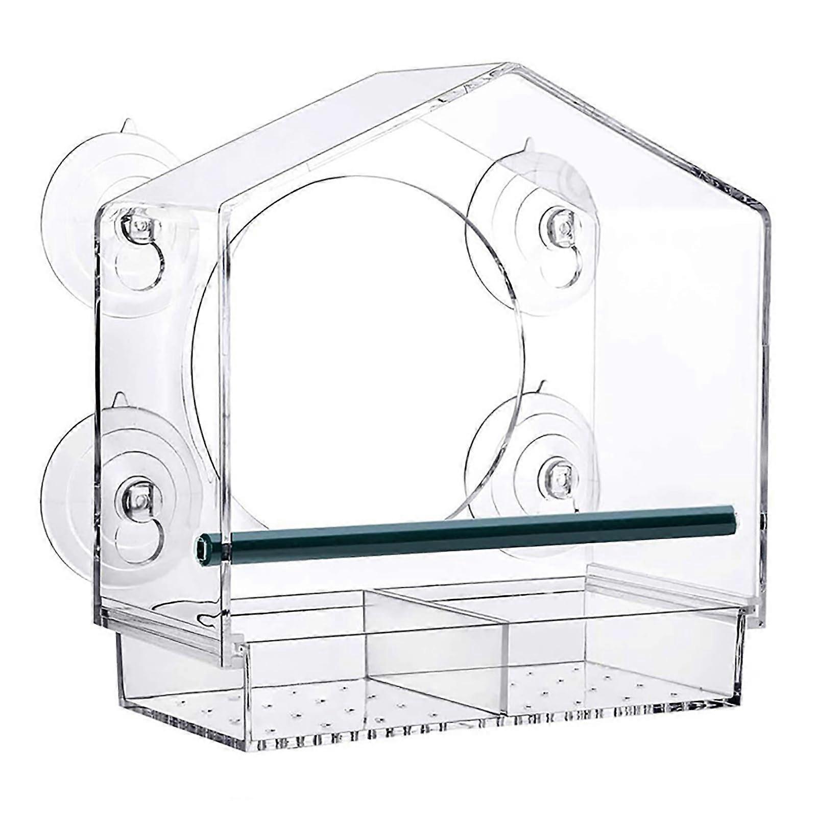 clear bird feeders for small birds with strong suction cups