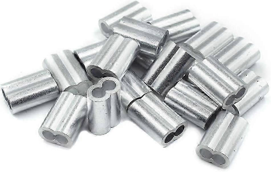 20x 4.0mm Aluminum Double Ferrules for UK Electrical Crimping Projects
