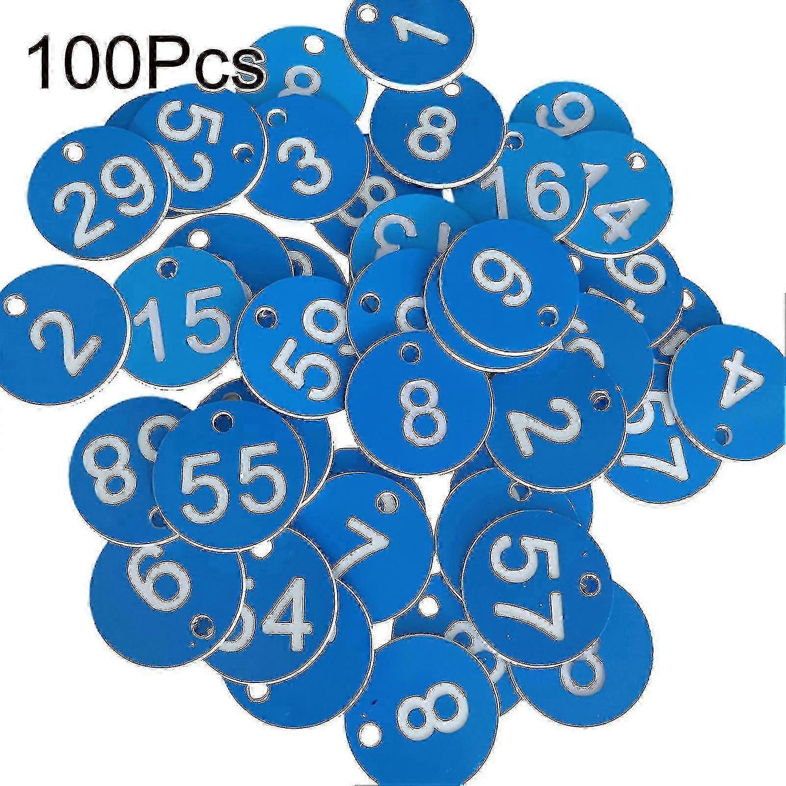 100pcs Waterproof Identification Round Numbered Labels 1-100 for Beekeeping Supplies