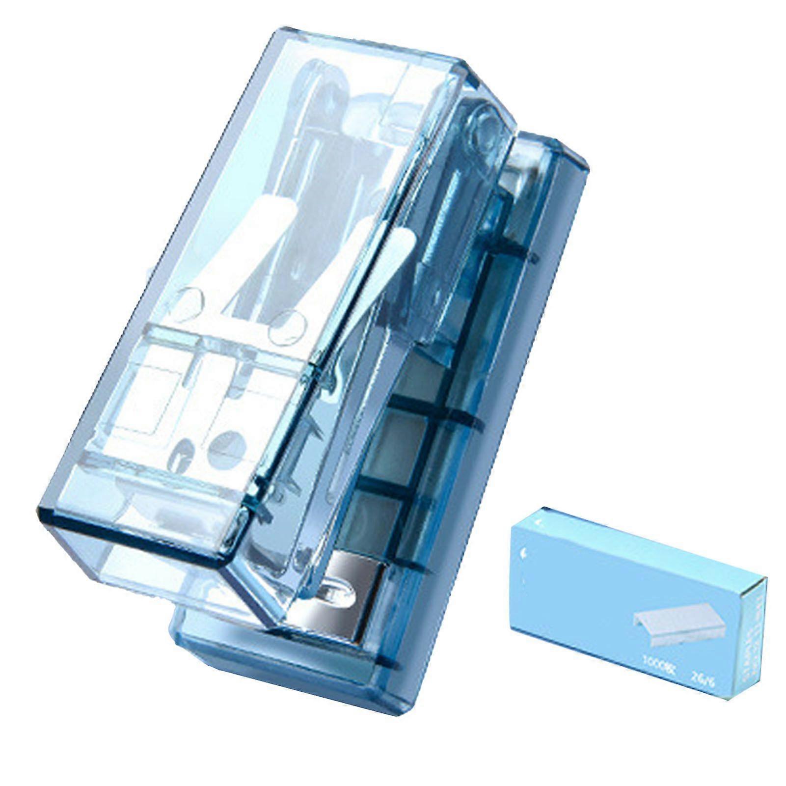 2025 Dernier Modèle Mini Agrafeuse Mignon Portable Acier Semi-transparent