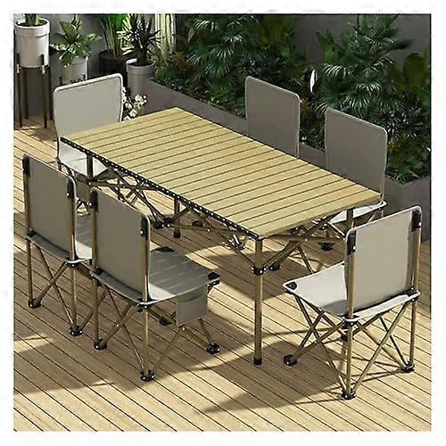Heavy Duty Folding Table Chairs Set Portable for Camping, Picnics, BBQs Indoor Outdoor Use Space Saving Easy To Carry