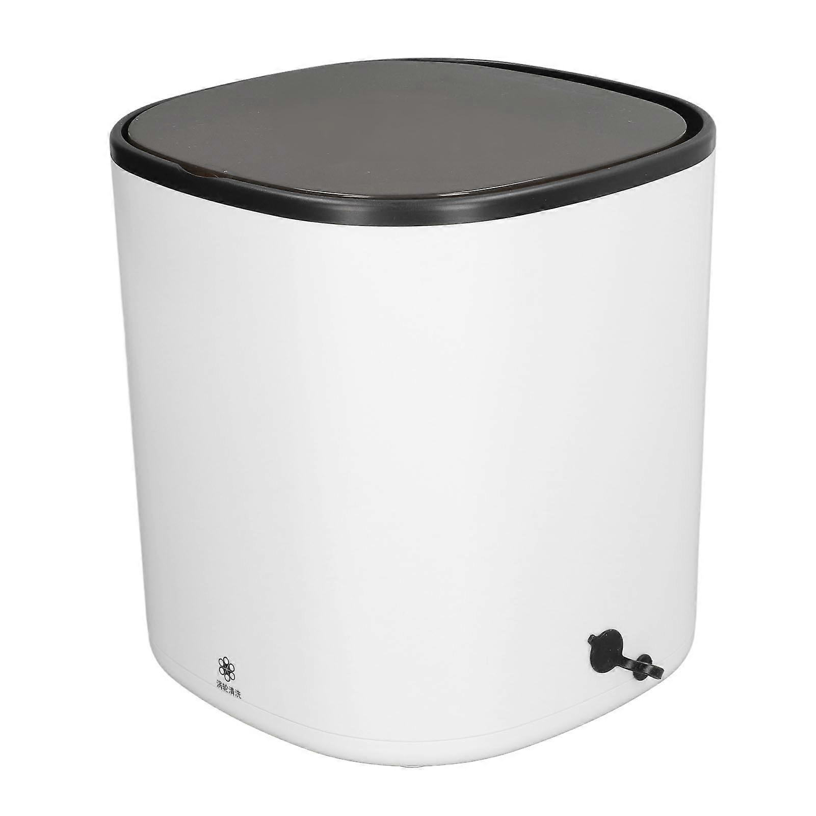 Mini machine à laver portable 4,5 L petite turbine laveuse à linge avec panier de vidange pour appartement de voyage RV blanc