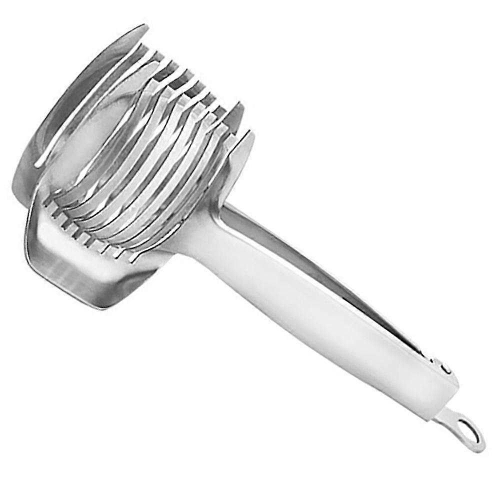 Fruit And Vegetable Processing Tools Stainless Steel Lemon Slicing Silver 1Pack
