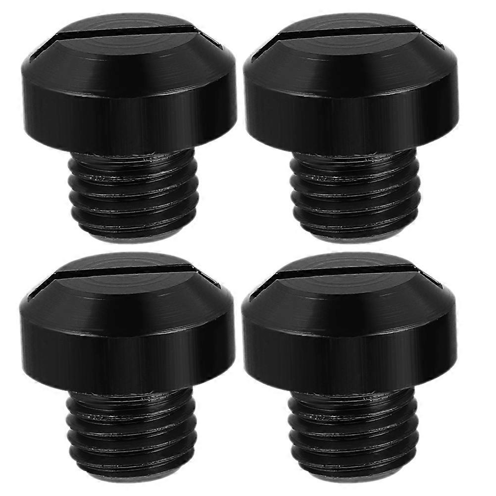 Mirror Hole Screws Replacement Accessories For DIY Projects Square Style 1.60X1.60X1.50CM Black Color 4Pack