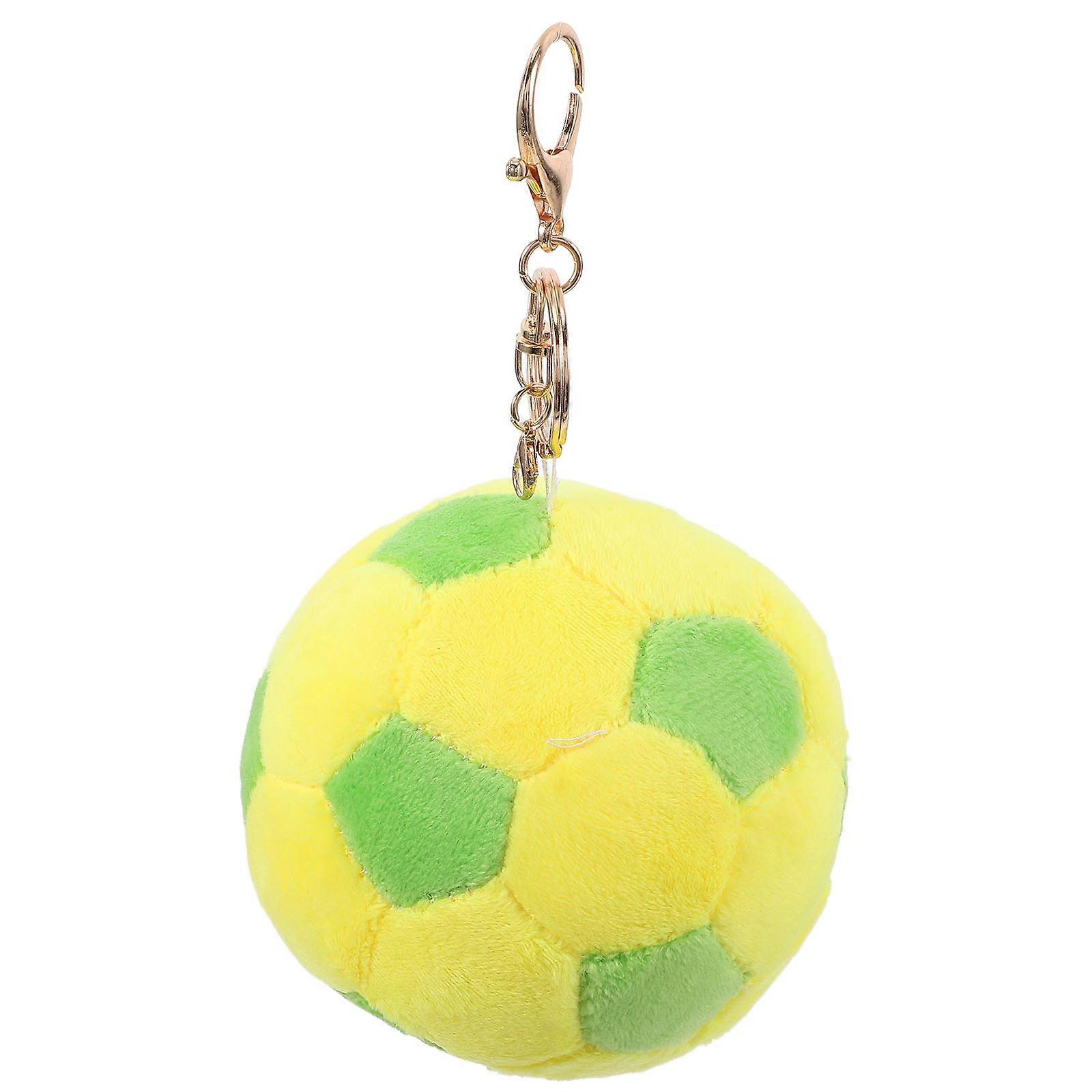 Boys Keychain Plush Football Hanging Pendant present Giving Spherical Shape PP Cotton Decoration 1Pack