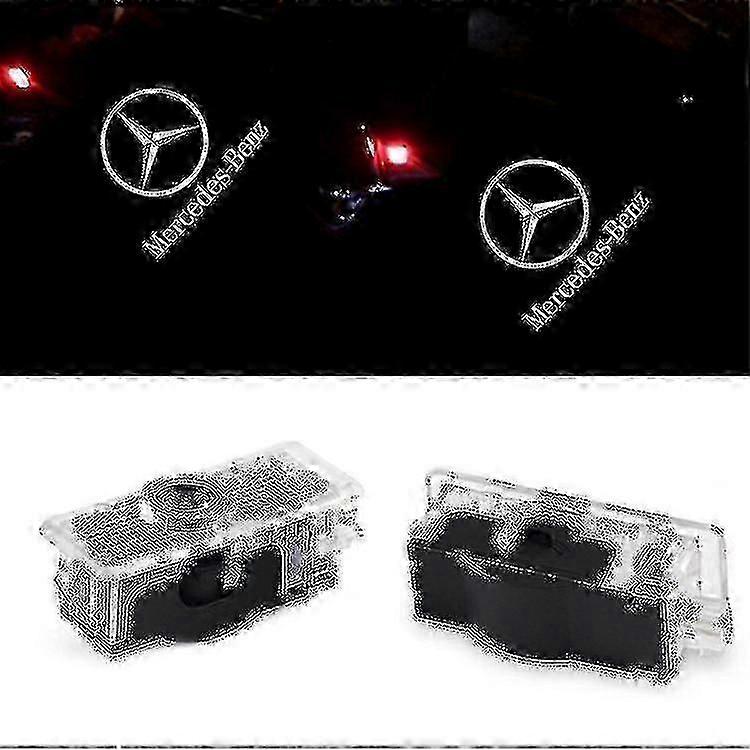 Suitable For Mercedes-benz Led Welcome Light Cla Cls A207 C207 Door Light Modified Projection Lamp Laser Light (2 Packs)