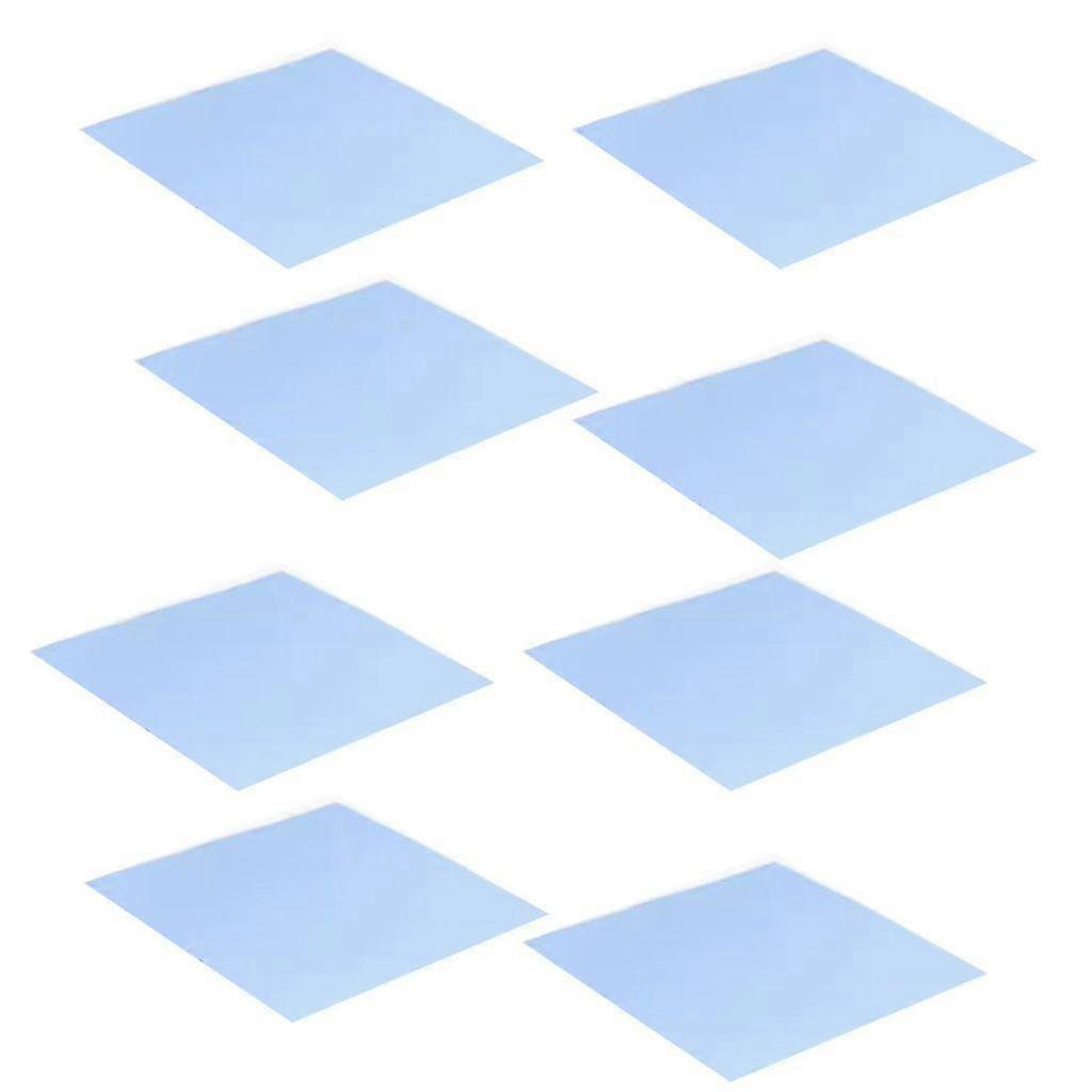 Silicone Cooling Pad Set (6/8 Pieces) for CPU Heat Dissipation - 100x100mm Thermal Pads for Enhanced Cooling Performance