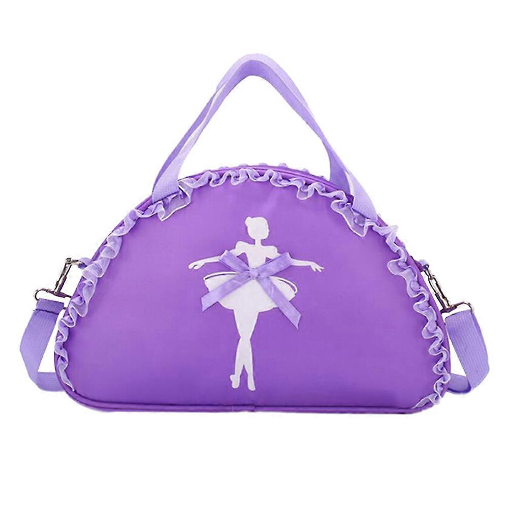 Lovely Ballet Dance Bag with Lace Design, Versatile Handheld & Shoulder Bag for Dancing Shoes, Sportswear & Mobile Phones, Ideal for School & Fitness