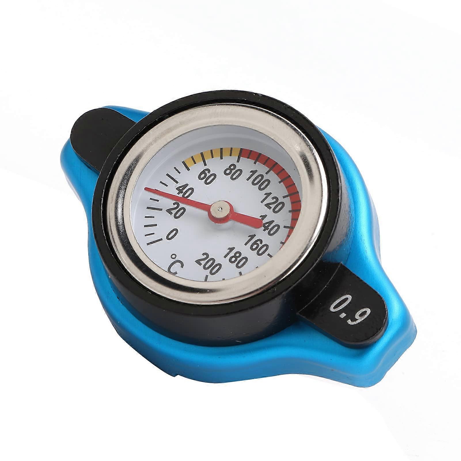 Universal Aluminum with Temperature Gauge and Pressure Adjustment for Vehicles, Small Head 0.9 Size