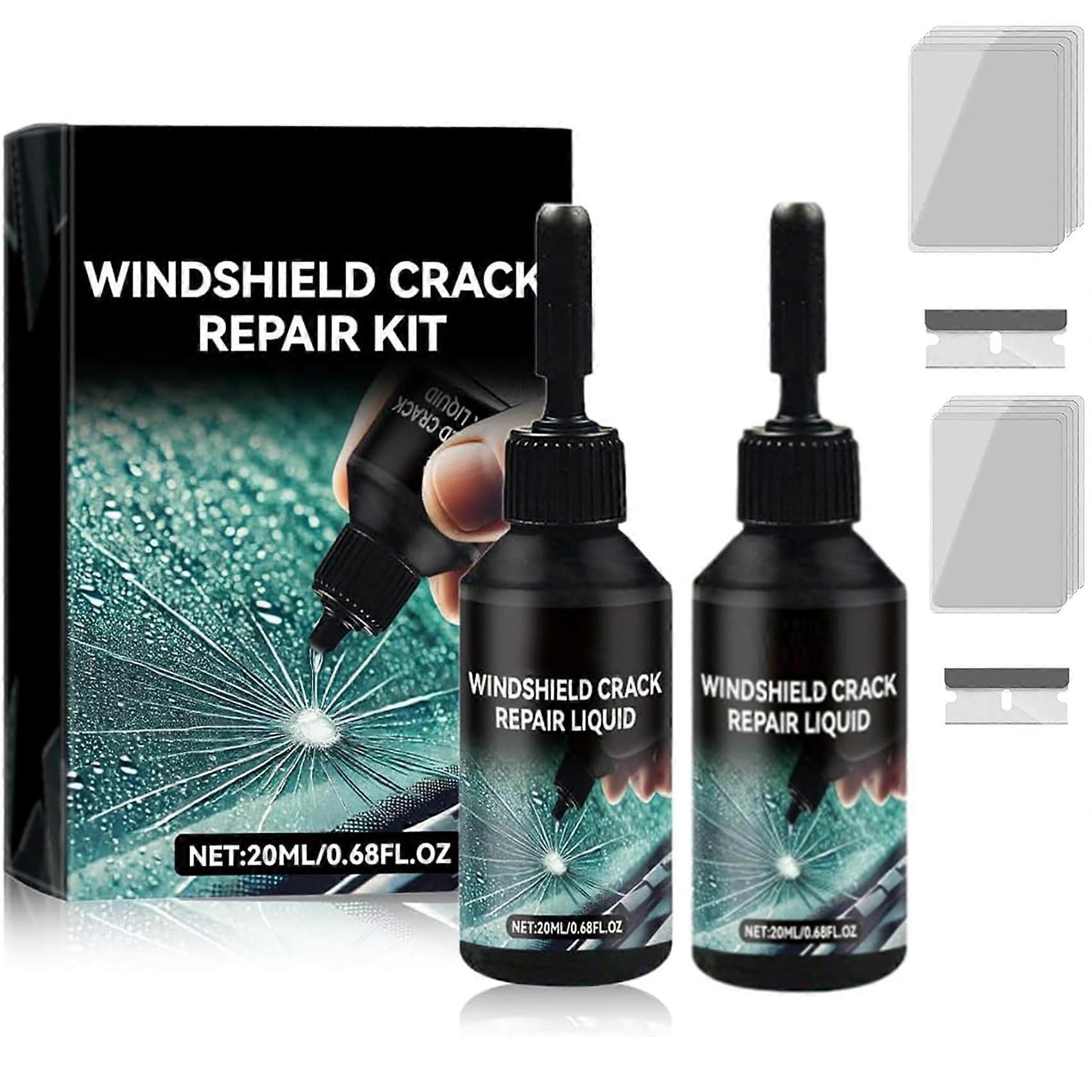 Windshield Crack  Kit,  Glass Cracks Gone  Kit (2 Pieces)