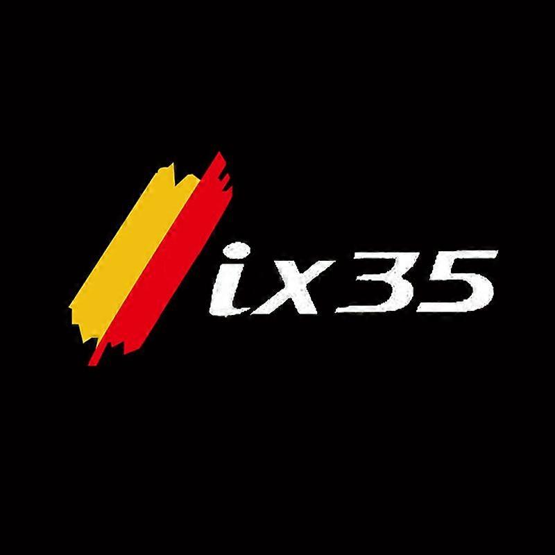2Pcs Universal Car Door LED Projector Customized Lights Fit For Hyundai ix35 Logo Welcome Lamp Car Door Welcome Lights Accessories Motor Vehicle Light