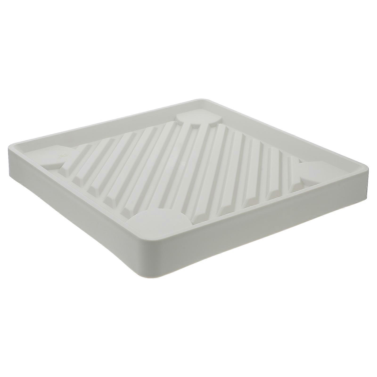 Planter Wheel Flowerpot Tray Outdoor Use PP Material Easy Movement 1Set