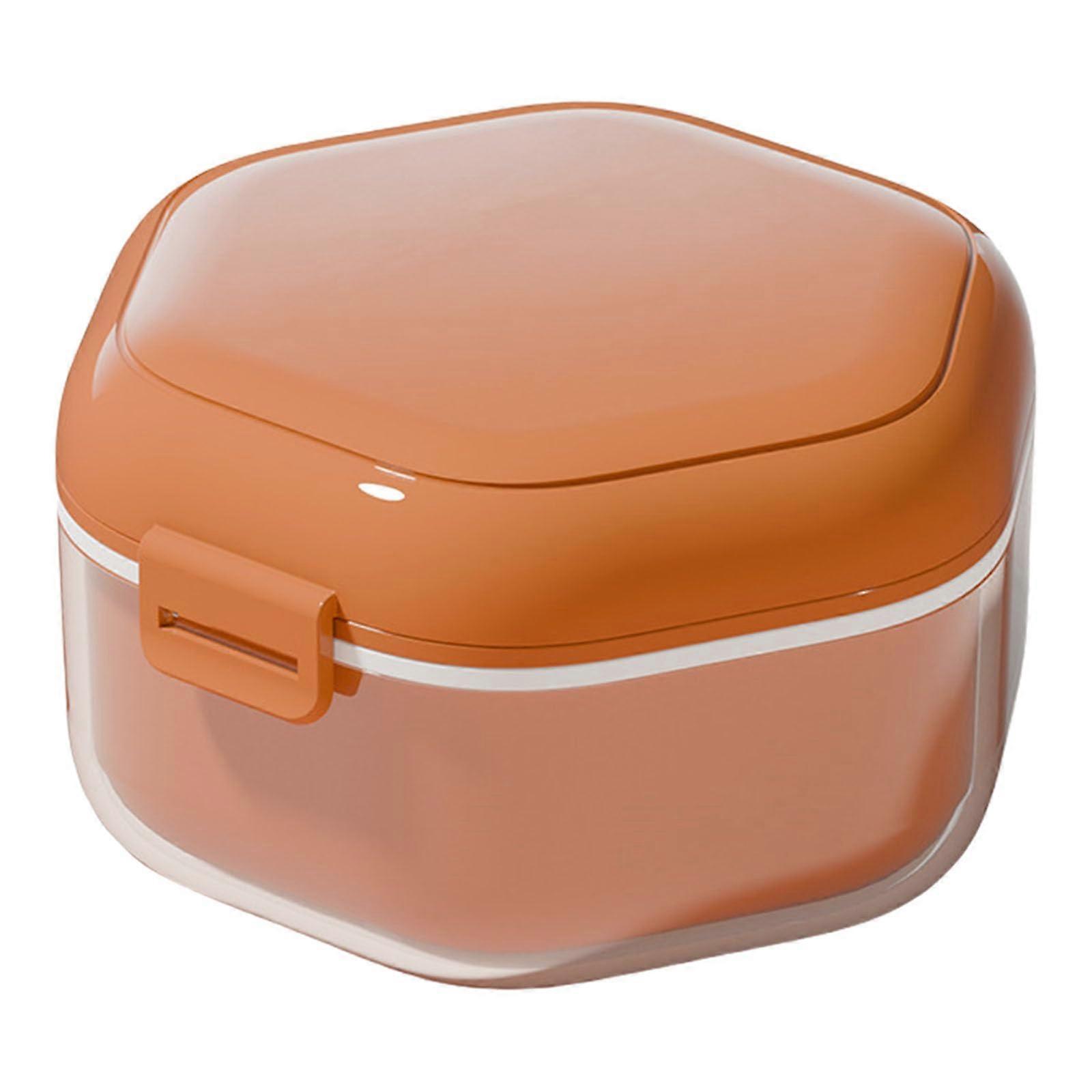 Portable dental alignment box for mouthguards, denture holders, storage, soaking case for home use