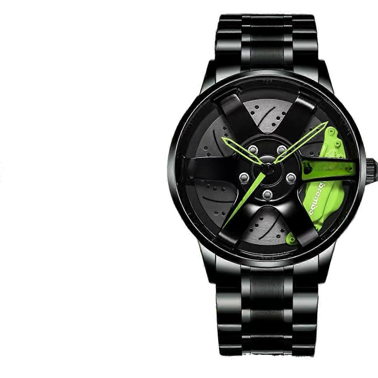 Cross border automatic movement watch men waterproof wheel non mechanical watch