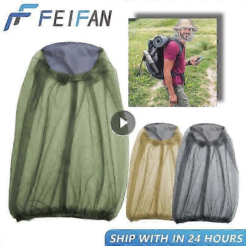 Outdoor Fishing Cap Anti Mosquito Insect Garden Beekeeping Hat Camping Bug Mesh Head Net Face Protector Hats Fishing Cap Nets