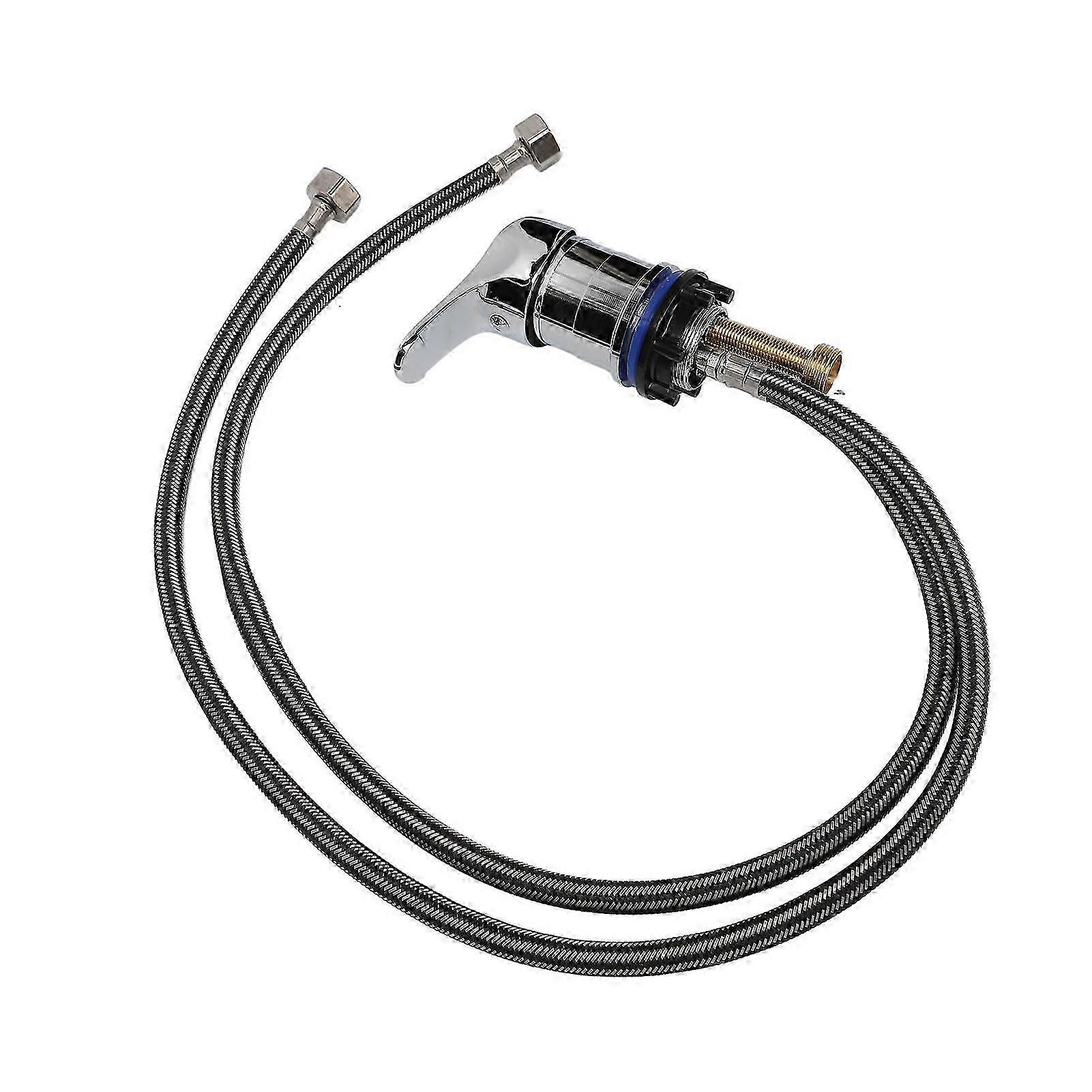 صمام خلط صنبور حوض الشامبو الاحترافي مقاس 31.5 بوصة، خرطوم صنبور حوض الشامبو لحوض الشامبو