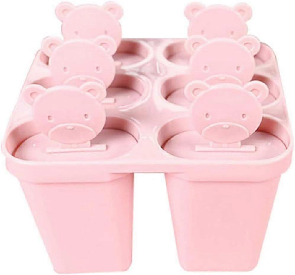 2PCS 6-Grid Summer Ice Lolly Moulds - Reusable DIY Ice Cream Trays for Family Frozen Treats