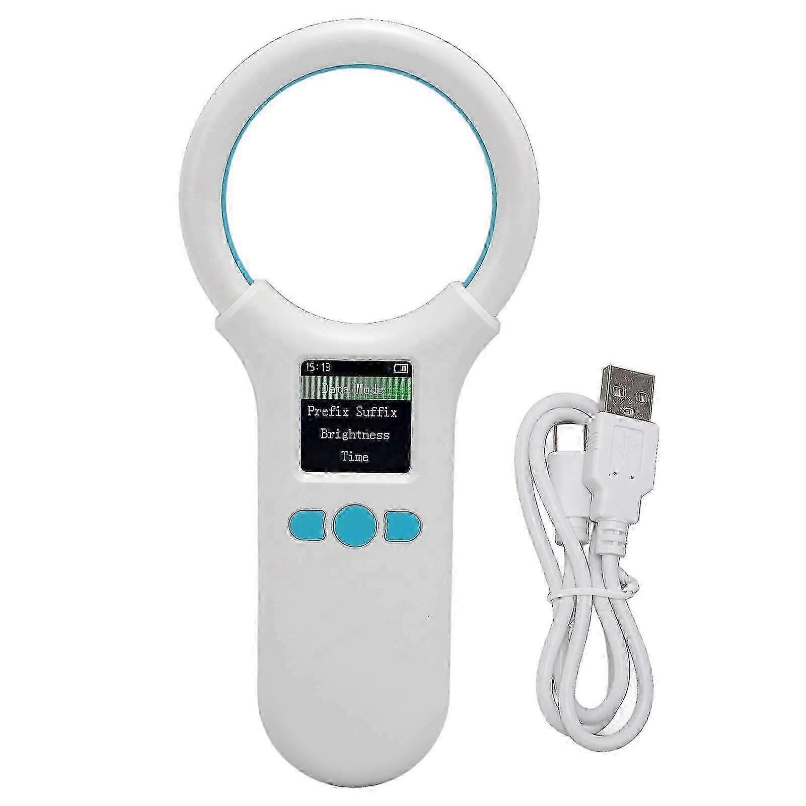 Pet Microchip Reader USB 1.44 Inch TFT LCD 134.2KHz 125KHz EMID FDX B Animal Chip ID Tag Scanner for Pig Dog Cat