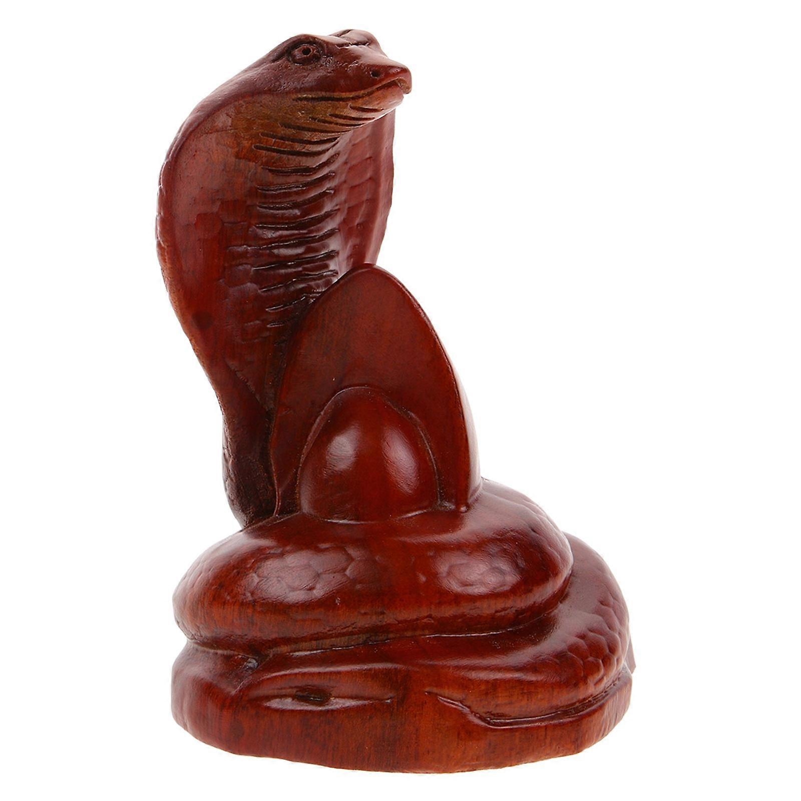 ثعبان تمثال النحت خشبية نحت ثعبان تمثال زخرفة الجدول