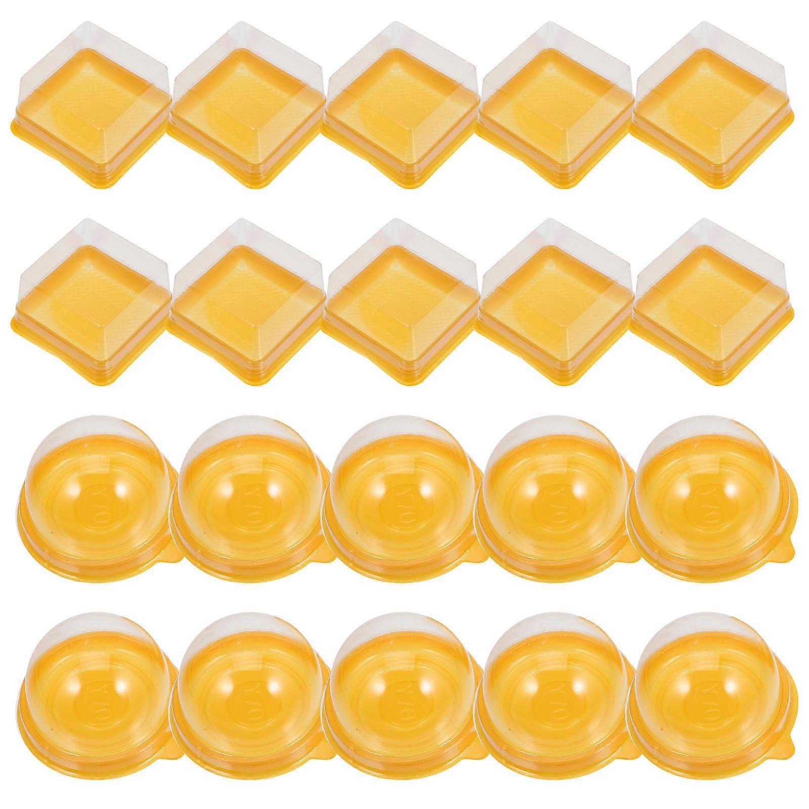 100pcs Cake Packaging Boxes Mini Muffin Holders Plastic Containers