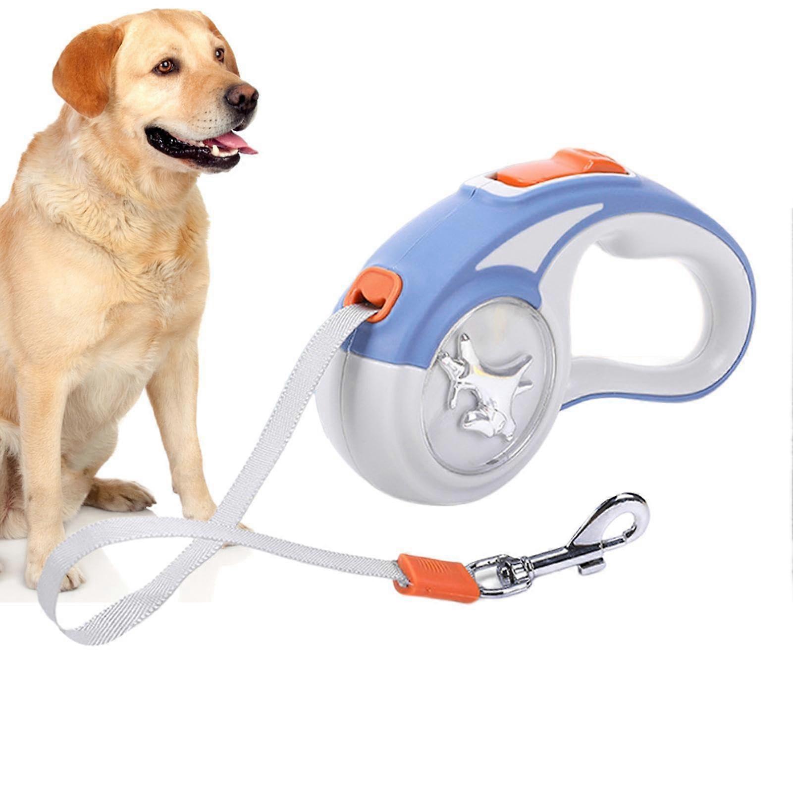 Retractable Dog Leash – Leash for Large Dogs, Durable Automatic Leash  Long Walks with Your Dog, Retractable Nylon Safety Leash, NonSlip Handle Gray