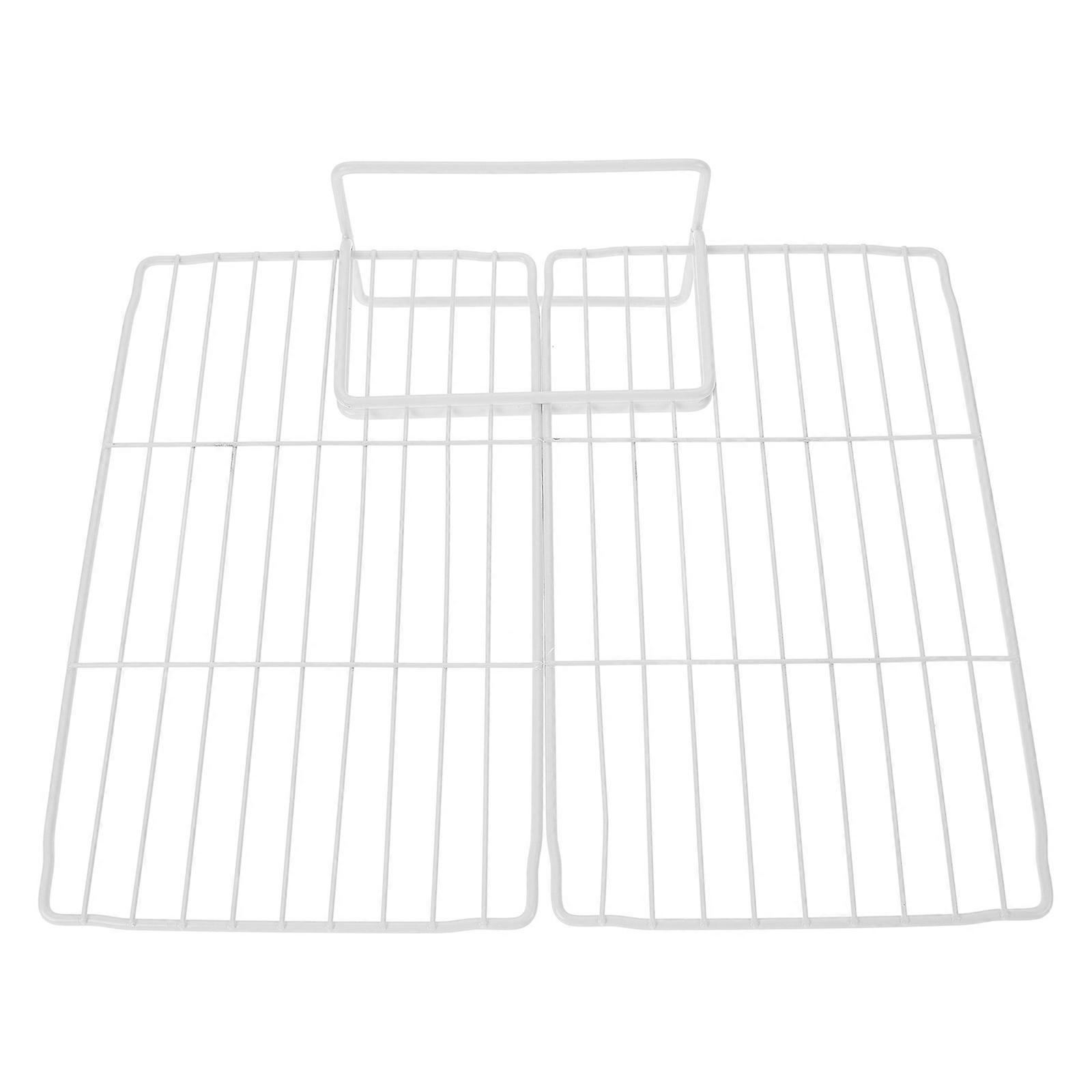 Shelf Divider Refrigerator Organizer Dividers Space Partitioning Food Classification Home Use Commercial Kitchen Iron Mesh 1Pack