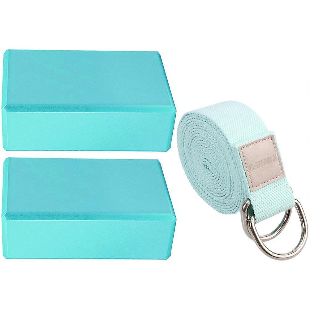 حزام التمرين للنساء اكسسوارات اليوغا للنساء اللياقة البدنية التوتر حبل القامة تجميل رجل امرأة أخضر 22x15.7x7.5 سم 3 قطع