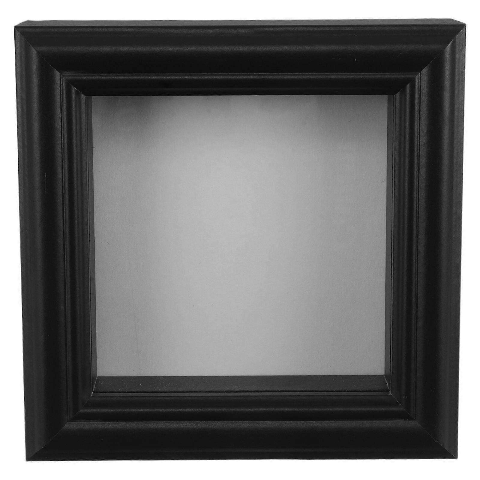 Hollow Design Butterfly Display Frame for DIY Specimen, Black Glass Collection Box for Science Education and Creative Craft Projects, Home Decor