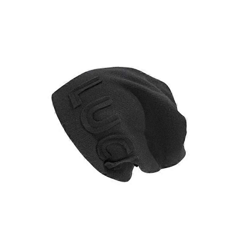 1Pc LUCK Hat Knitted Caps Slouchy Solid Color Leisure Padded Cap