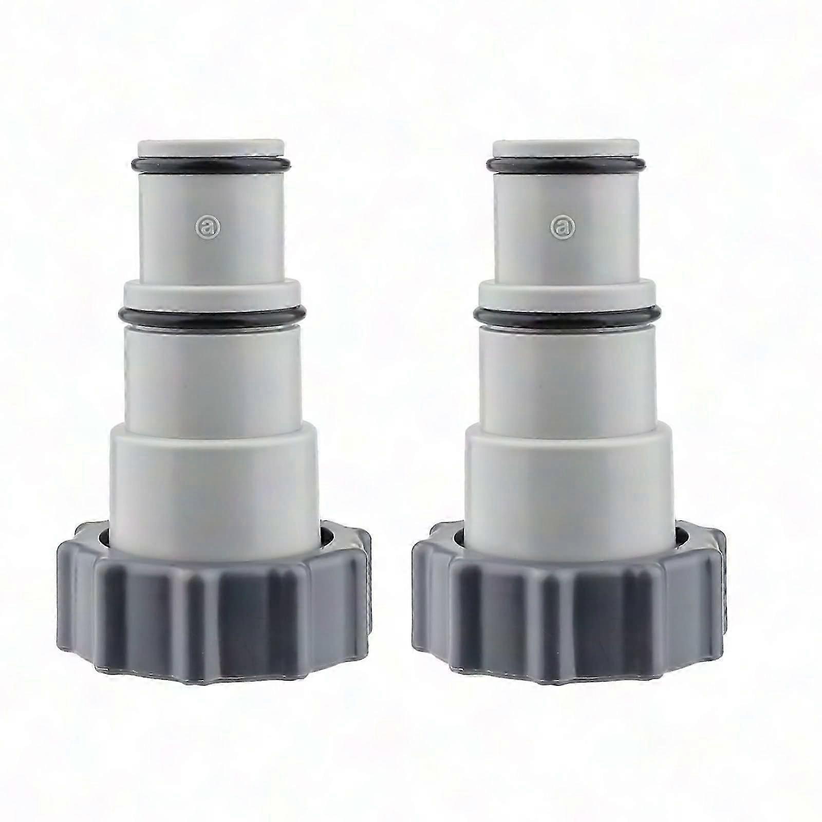 2-Piece Pool Hose Adapter with Male Thread for 1.5" & 1.25" Pool Drain Pump - A Series