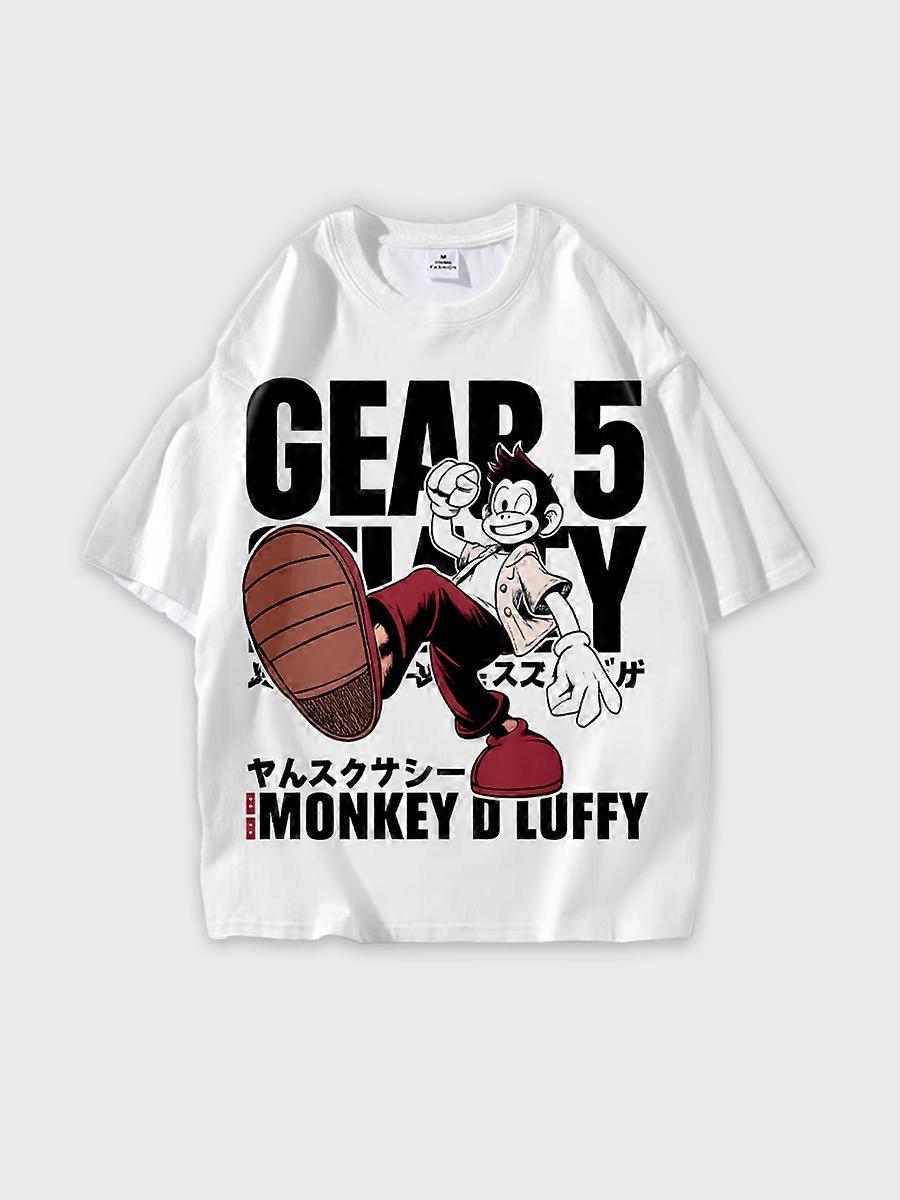 T-shirt round neck Pattern loose short sleeve P2664