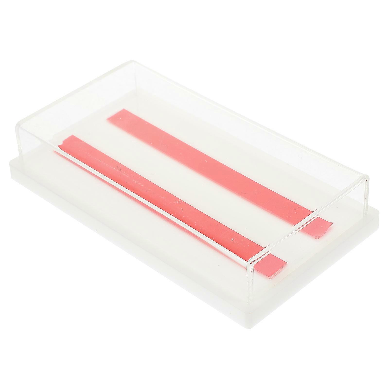 Manicure Packing Box Nail Tips Organizer For Home Use Rectangular Acrylic 1Set