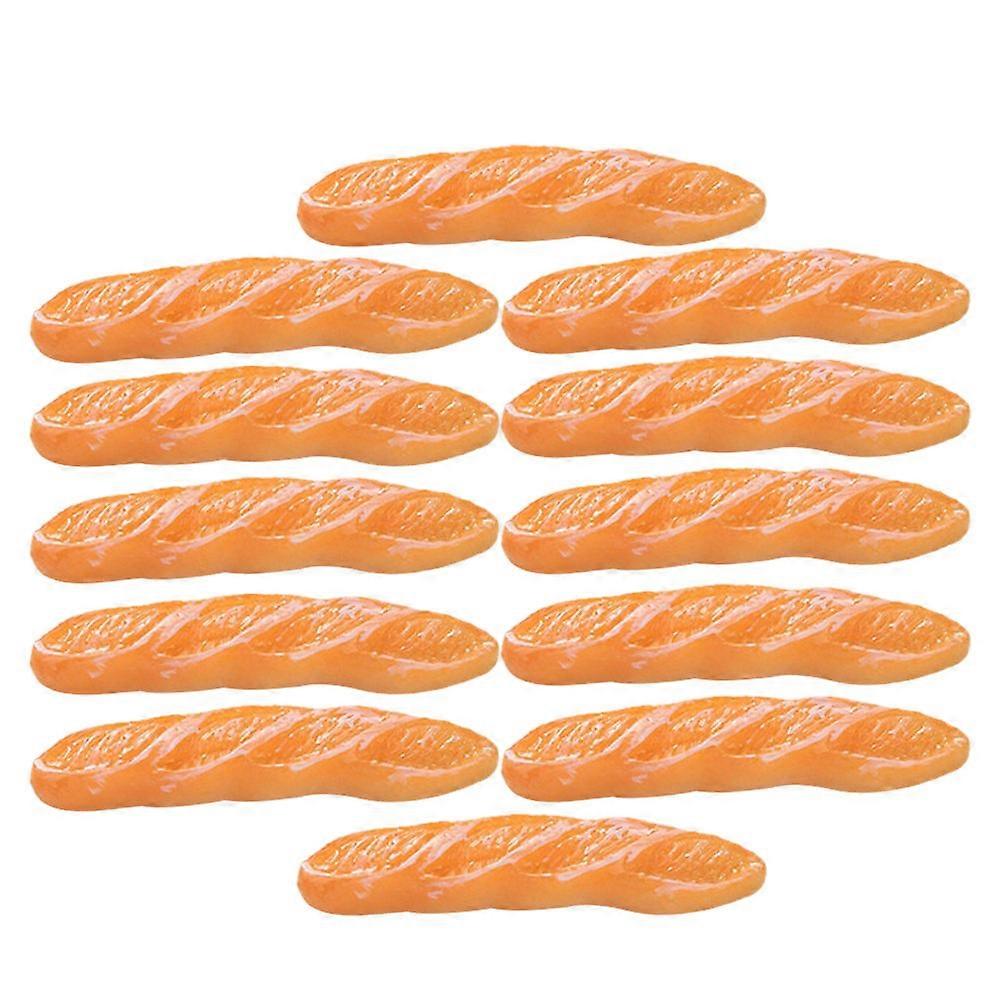 12pcs Mini House Bread Models Realistic Dollhouse Food Decor Craft Miniature Bakery Accessories for DIY Projects Photography Props