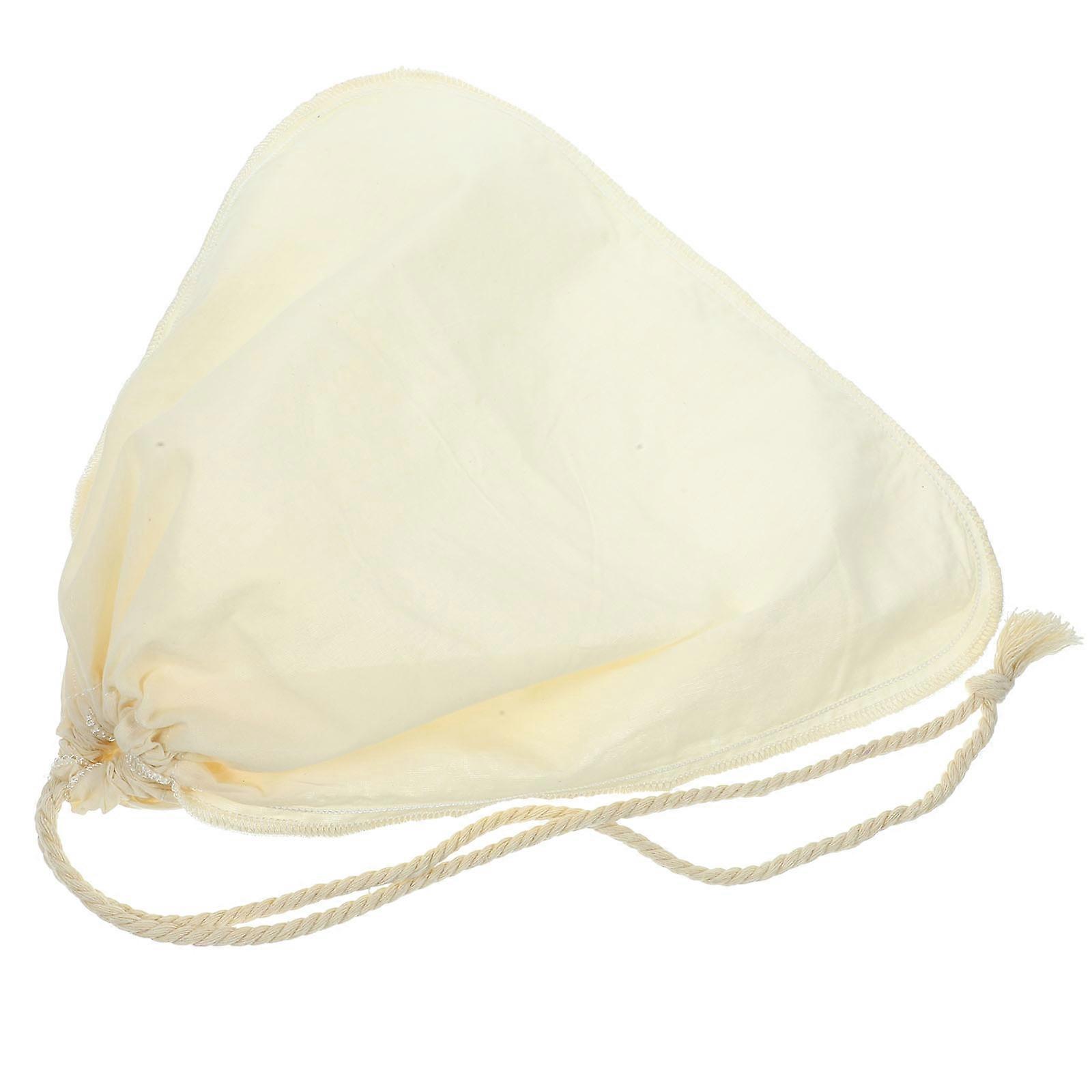 Nut Milk Strainer Bag Cotton Fabric Wine Filter Reusable Strainer 1 Set