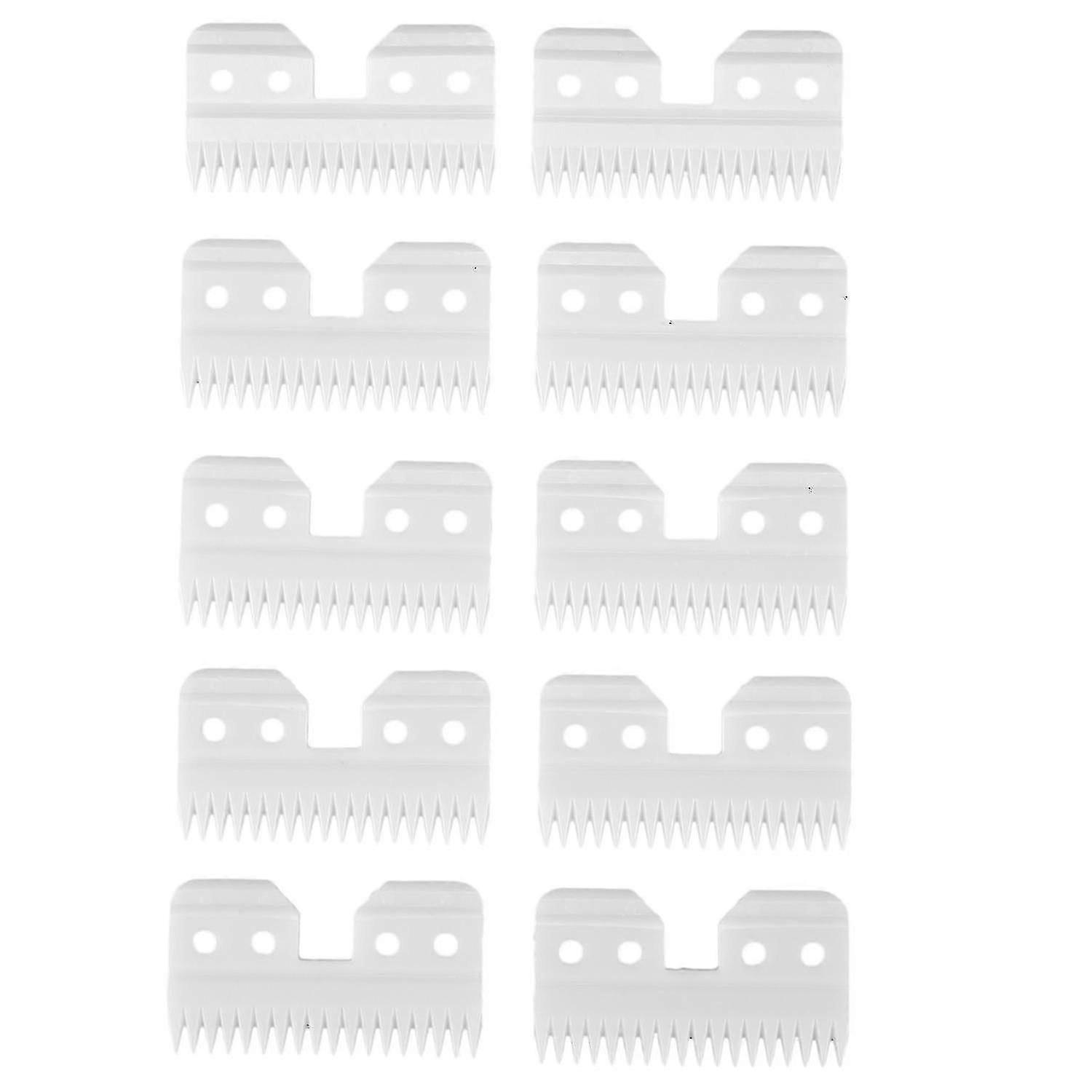 10pcs Ceramic 18 Teeth Pet Ceramic Clipper Compatible With Oster A5 Series